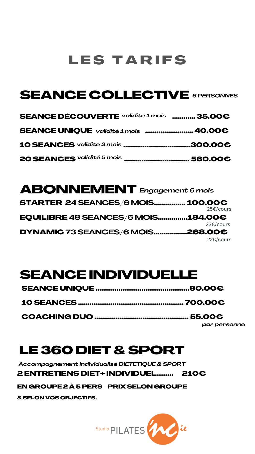 Black and White Bold Simple Minimalist Drinks Price List 3